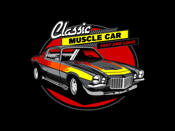 Fast and loud t shirt graphic design