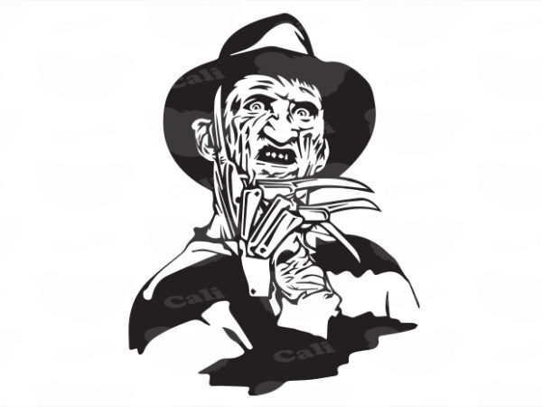 Freddy krueger t shirt graphic design