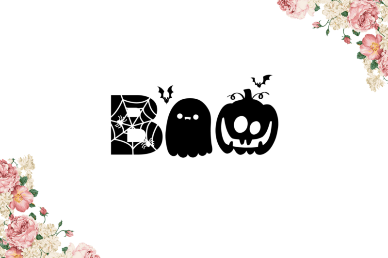 Halloween Decor, Boo Gift Diy Crafts Svg Files For Cricut, Silhouette Sublimation Files