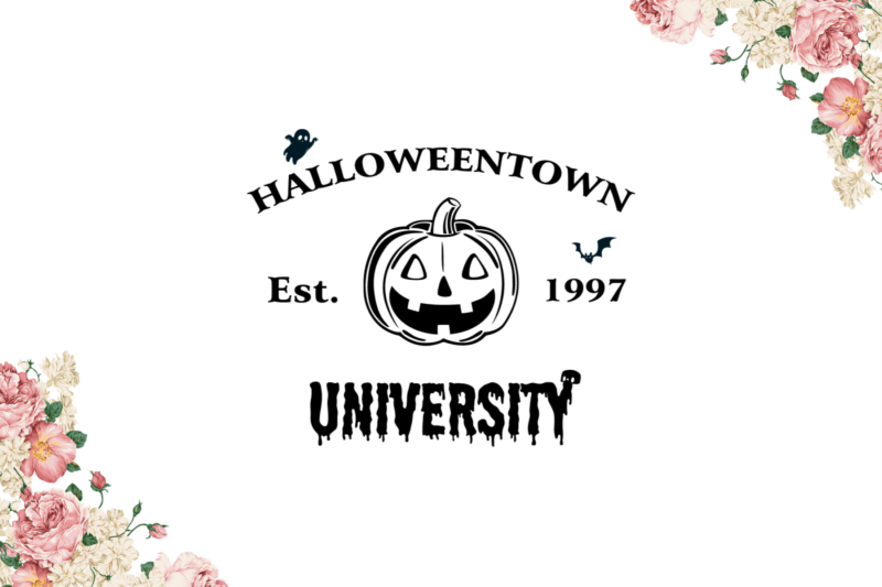 Halloween Decor, Halloweentown University Diy Crafts Svg Files For Cricut, Silhouette Sublimation Files