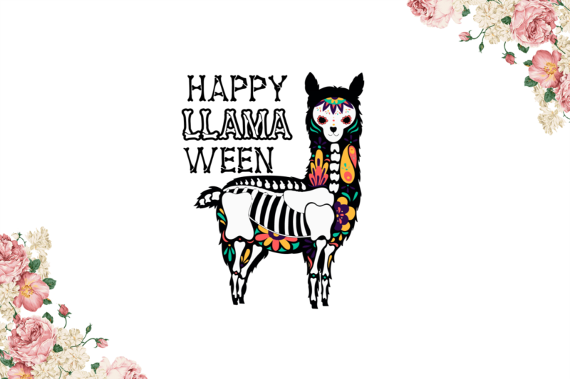 Halloween Gift, Happy Llama ween Diy Crafts Svg Files For Cricut, Silhouette Sublimation Files