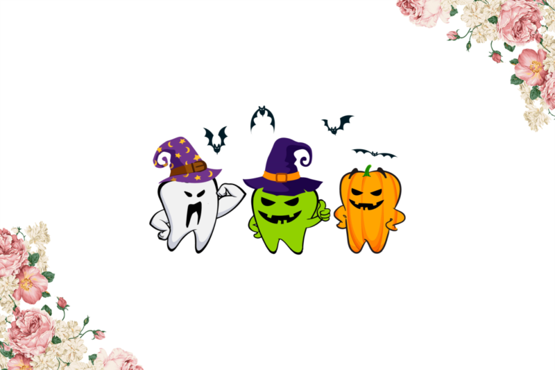 Halloween Night, Scary Teeth Diy Crafts Svg Files For Cricut, Silhouette Sublimation Files