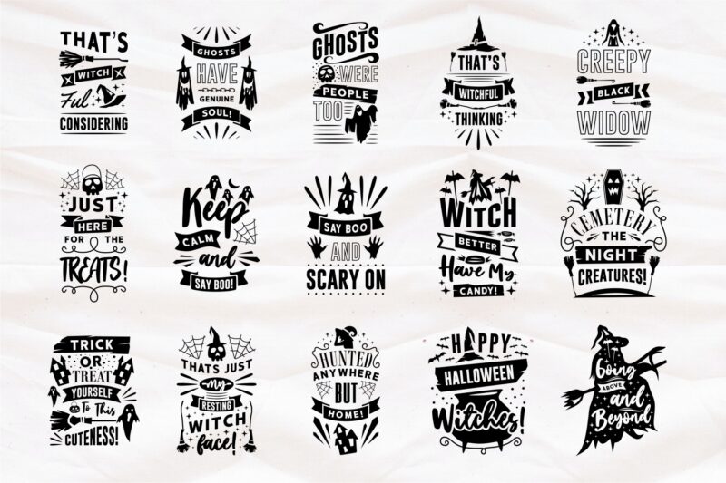 Halloween Mega Bundle SVG Quotes