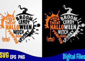 Halloween, Trick or Treat, Happy Halloween, Halloween svg, Funny Halloween design svg eps, png files for cutting machines and print t shirt designs for sale t-shirt design png