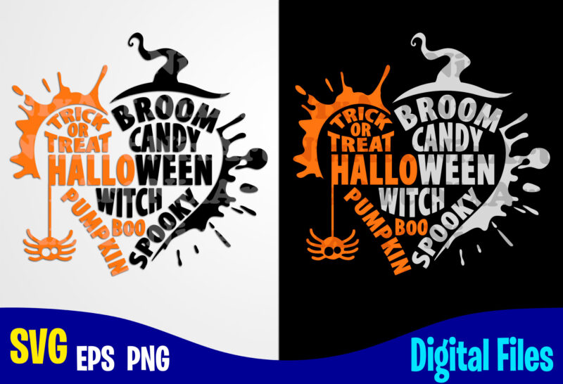Halloween, Trick or Treat, Happy Halloween, Halloween svg, Funny Halloween design svg eps, png files for cutting machines and print t shirt designs for sale t-shirt design png