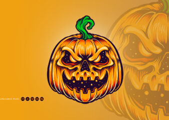 Halloween Pumpkin Creepy Smile Mascot graphic t shirt