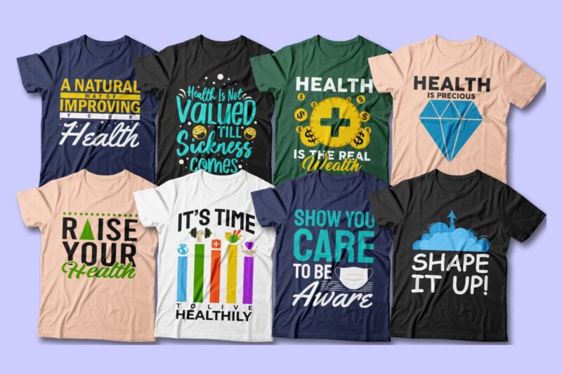 health t shirt designs