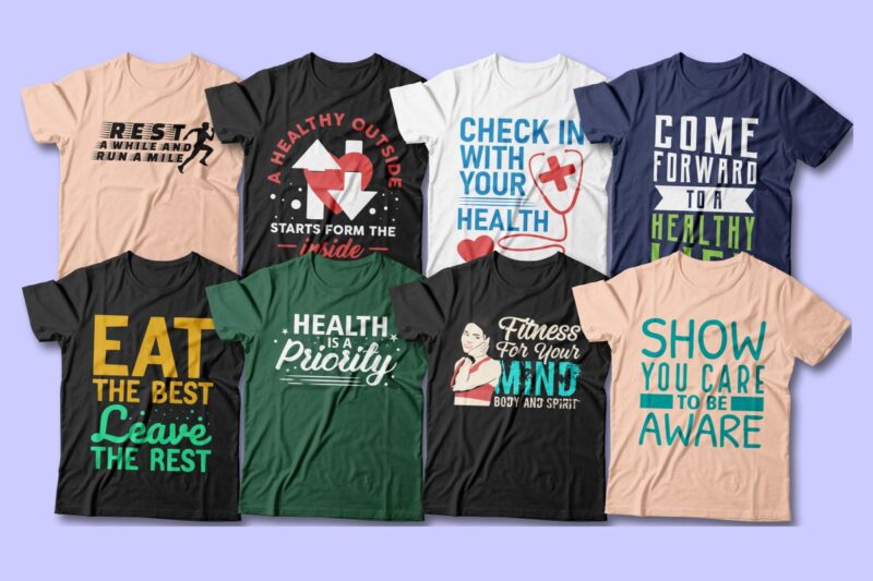 health t shirt designs