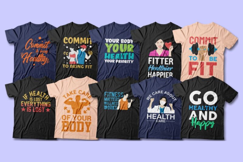 health t shirt designs