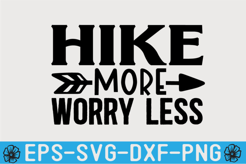 Hiking SVG T shirt Design Template