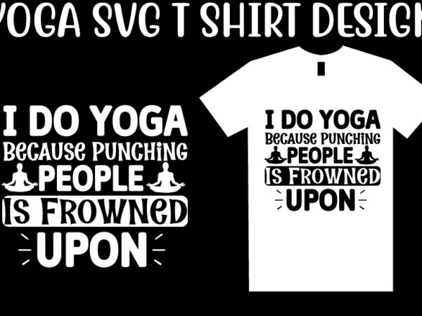 Yoga svg t shirt design template