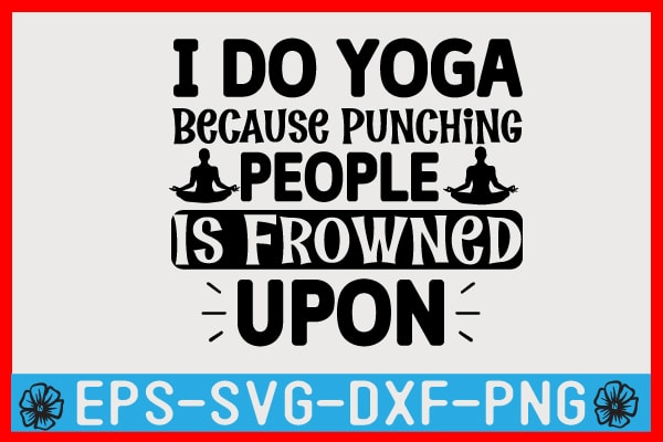 Yoga SVG T shirt Design Template