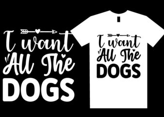 Dog SVG T shirt Design Template