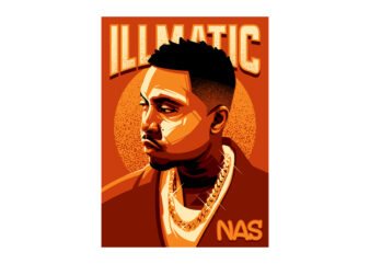 ILLMATIC NAS t shirt design for sale