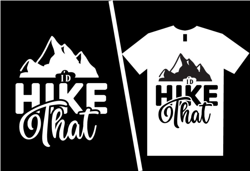 Hiking SVG T shirt Design Bundle