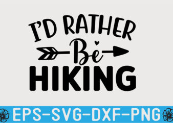 Hiking SVG T shirt Design Template