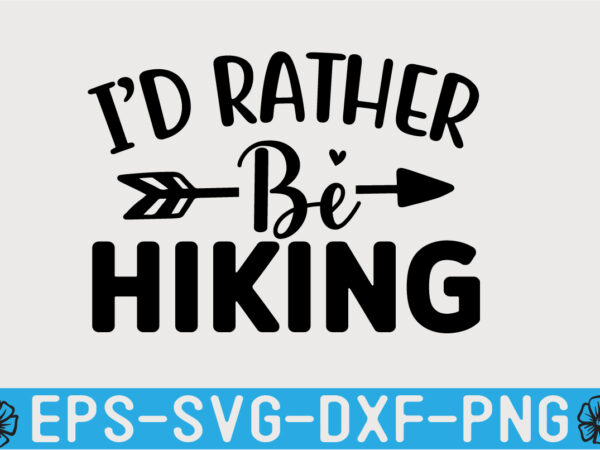 Hiking svg t shirt design template