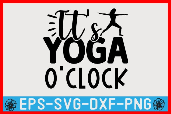 Yoga SVG T shirt Design Template