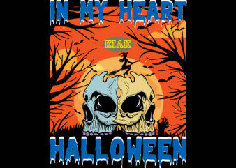 Skull In My Heart Halloween Svg, In My Heart Halloween, Skull, Halloween Tshirt Design, Halloween, Devil vector illustration, Halloween Death, Pumpkin scary Svg, Halloween Party Svg, Pumpkin horror Svg, Spooky,