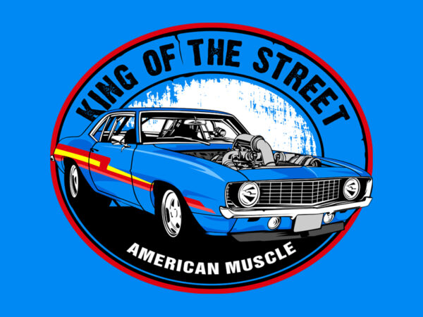 King of street t shirt vector art