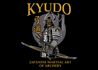KYUDO JAPANESE ARCHERY t shirt vector art