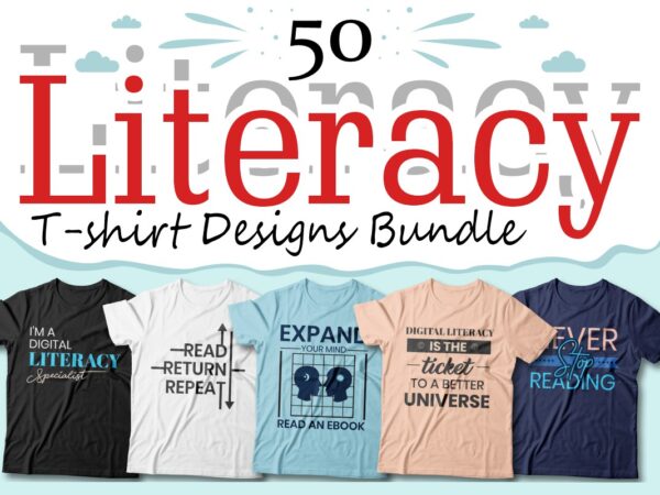 Literacy t-shirt designs bundle vector, book lover quotes for t shirt