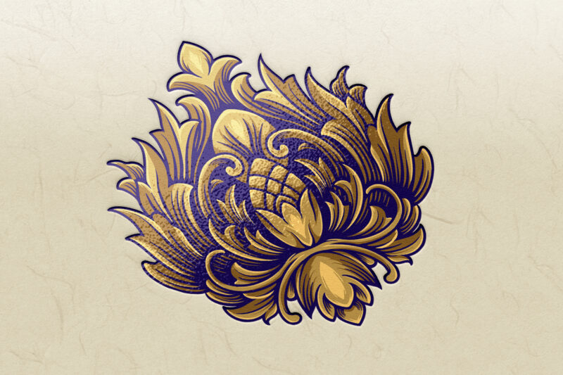 Kingdom Crown Symbol Ornate Logo