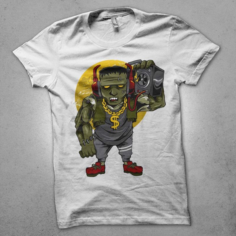 t-shirt vector monster tshirt design bundles