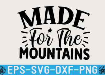 Hiking SVG T shirt Design Template