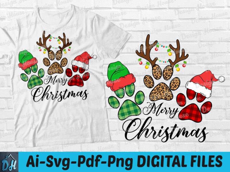 Merry Christmas paws t-shirt design, Merry Christmas paws SVG, Merry Christmas shirt, Christmas paws tshirt, Dog Paws Leopard Plaid Merry Christmas shirt, Funny Christmas tshirt, Christmas sweatshirts & hoodies