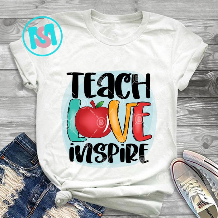 Teacher Life Bundle PNG, Teaching, Back to School, Teacher Quotes, Peace love Teach, love inspire, best Teacher quote, shirt png ,Sublimation design