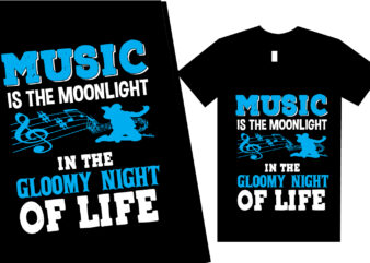 Music T shirt Design Template
