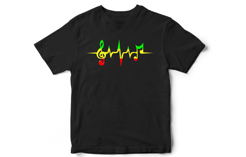 Music, reggae, Music T-shirt, reggae T-shirt, Music lover, Music design, music notes, music vector