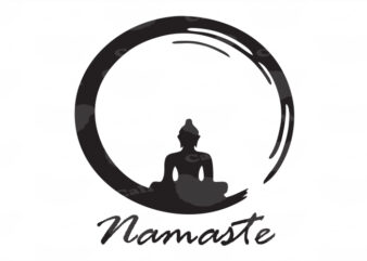 Namaste T shirt vector artwork