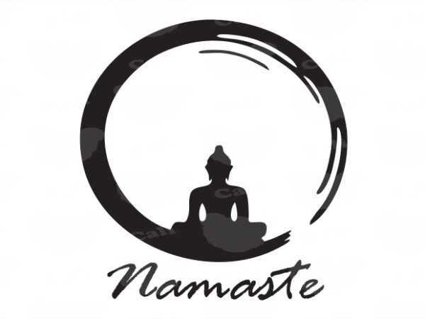 Namaste T shirt vector artwork