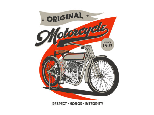 Original motorcycle t shirt design online
