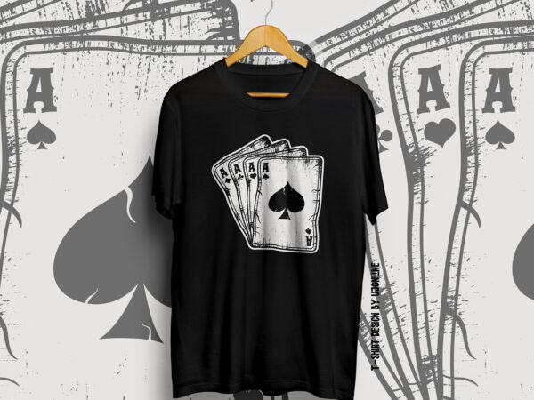 Play cards, play cards vector, poker, poker t-shirt design vintage