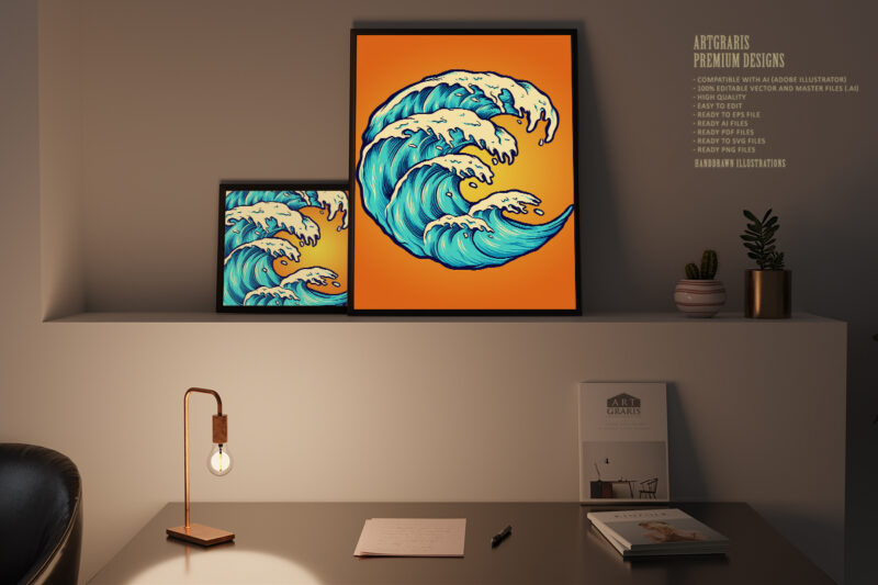 Ocean Wave Beach Object Template