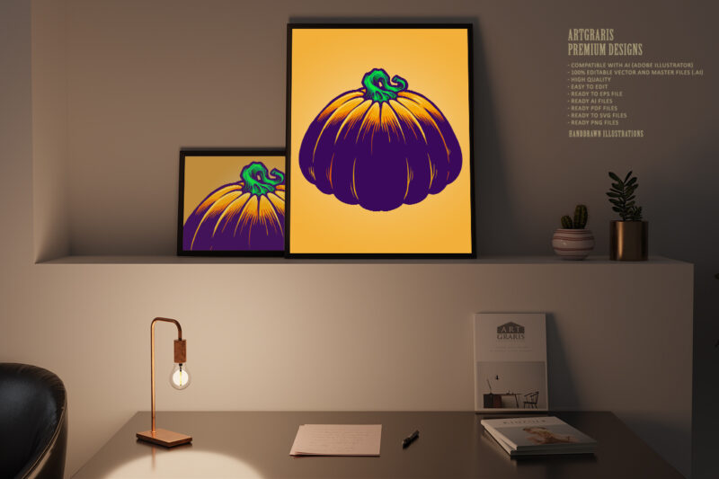 Jack O Lantern Pumpkins Illustrations