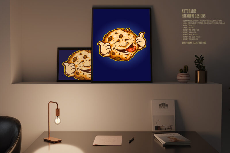 Cookie Biscuit Delicious Cartoon Mascot