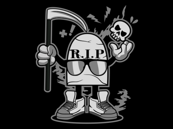 Rip cartoon t shirt design online