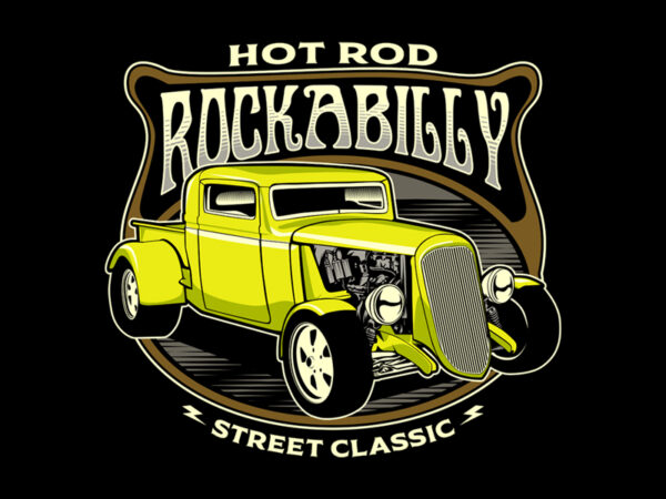 Rockabilly t shirt design online