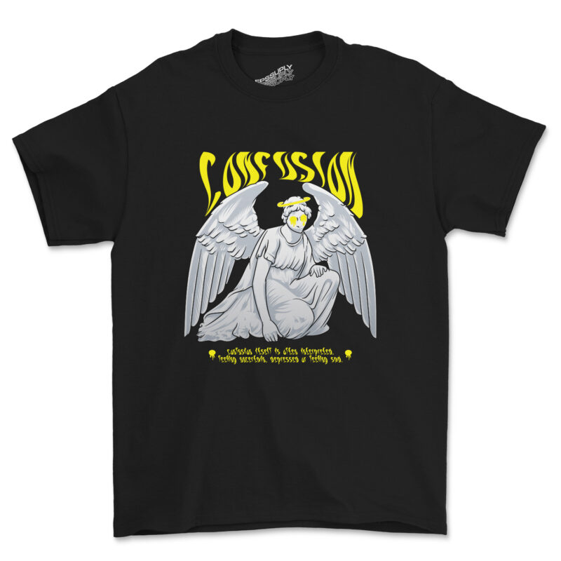 CONFUSION, sad angel streetwear design