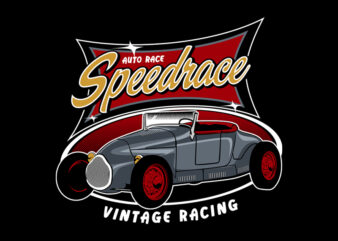 SPEEDRACE t shirt template vector