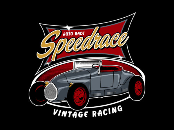 Speedrace t shirt template vector