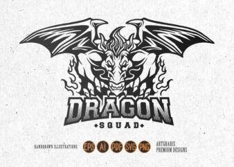 Dragon Squad Monster Silhouette