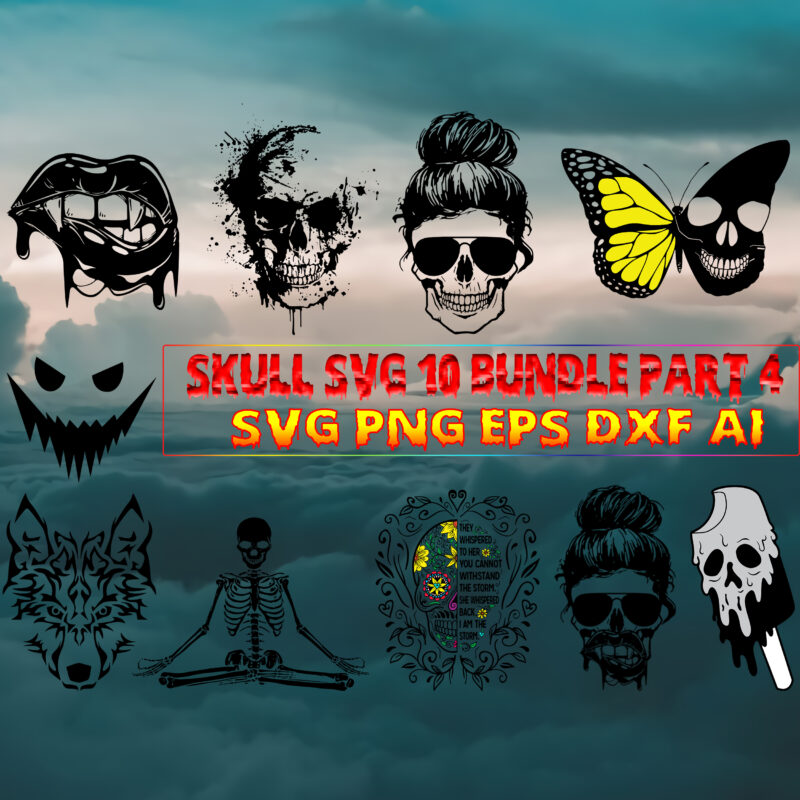 Skull SVG 40 Bundle Part 10, Bundle Skull, Skull SVG Bundles, Bundles Skull, Skull Bundle, Halloween Bundles, Bundle Halloween, Sugar Skull Bundle, Calavera Skull Svg, Halloween Svg, Day of the