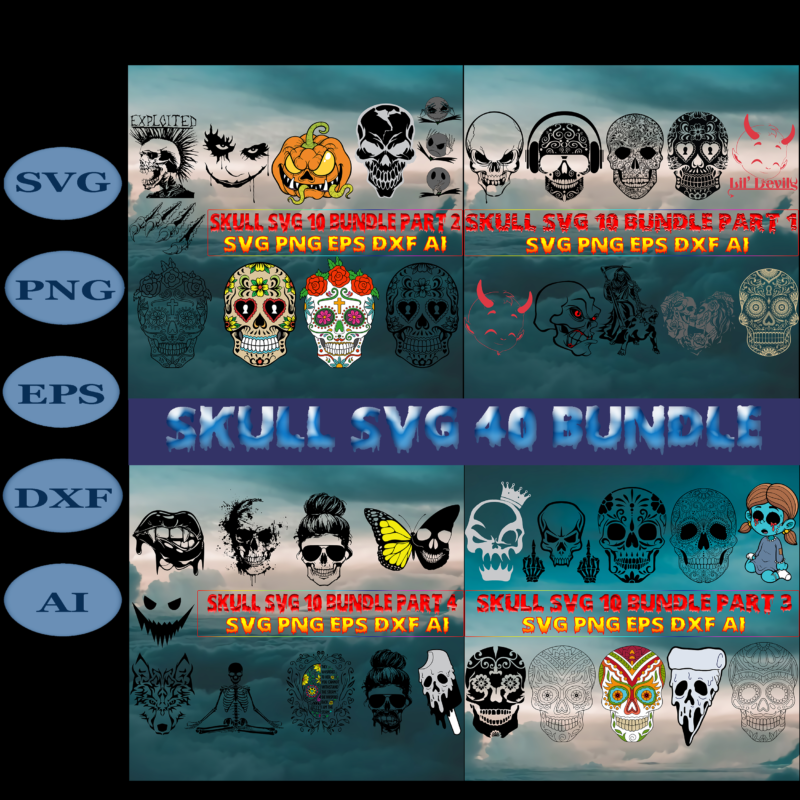 Skull SVG 85 Bundle Part 11, Bundle Halloween, Skull SVG Bundle, Skull tshirt designs bundle, Bundle Skull SVG, Bundles Skull, Skull Bundle, Sugar Skull Bundle, Halloween Bundle, Calavera Skull Svg,