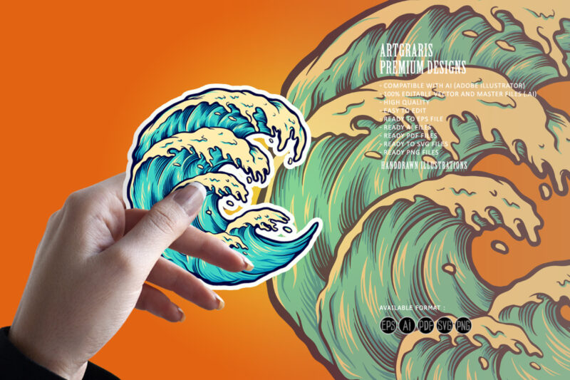 Ocean Wave Beach Object Template