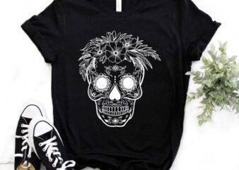 Sugar Skull, Art, Aesthetic T-shirt design
